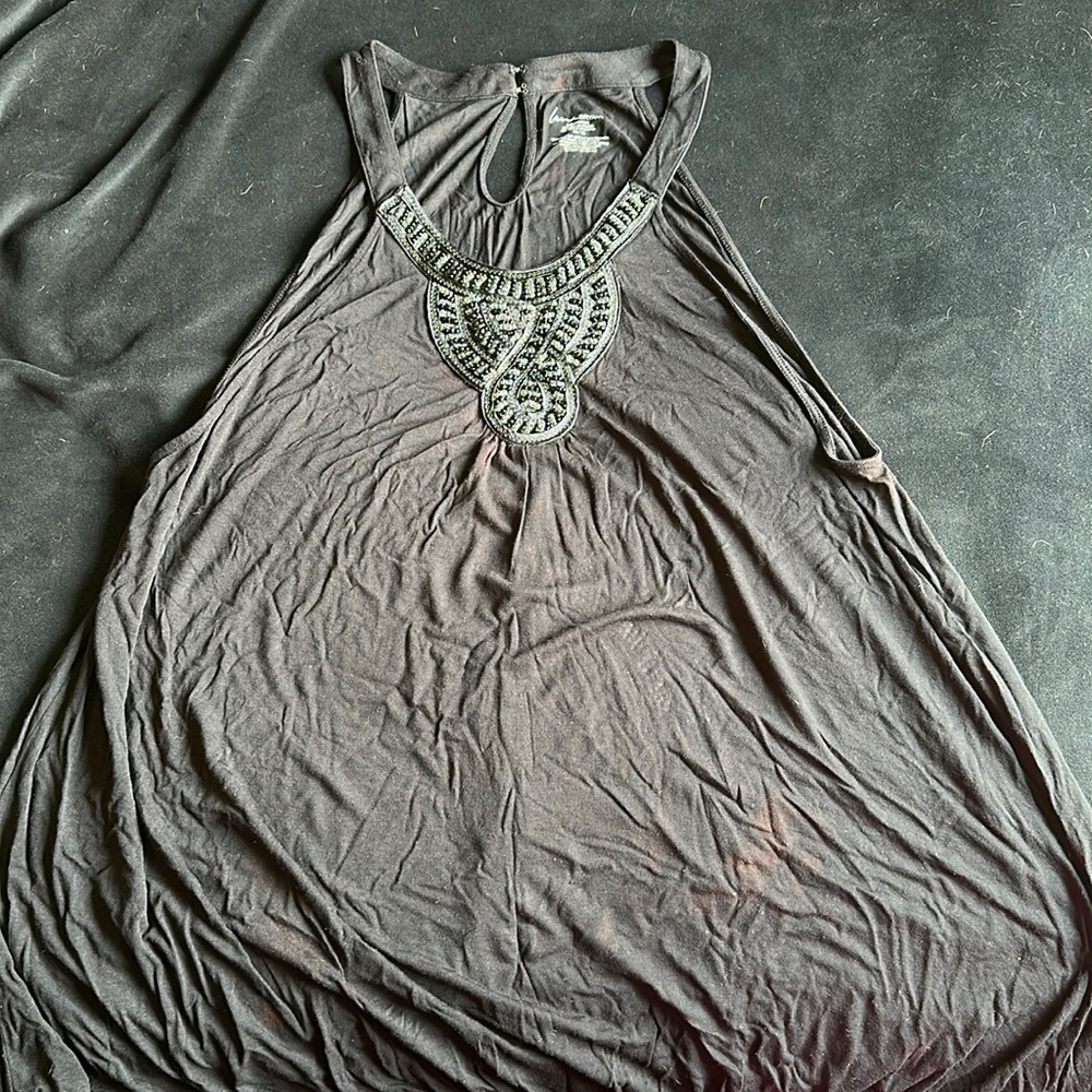 Lane Bryant sz 26/28 beaded neckline top